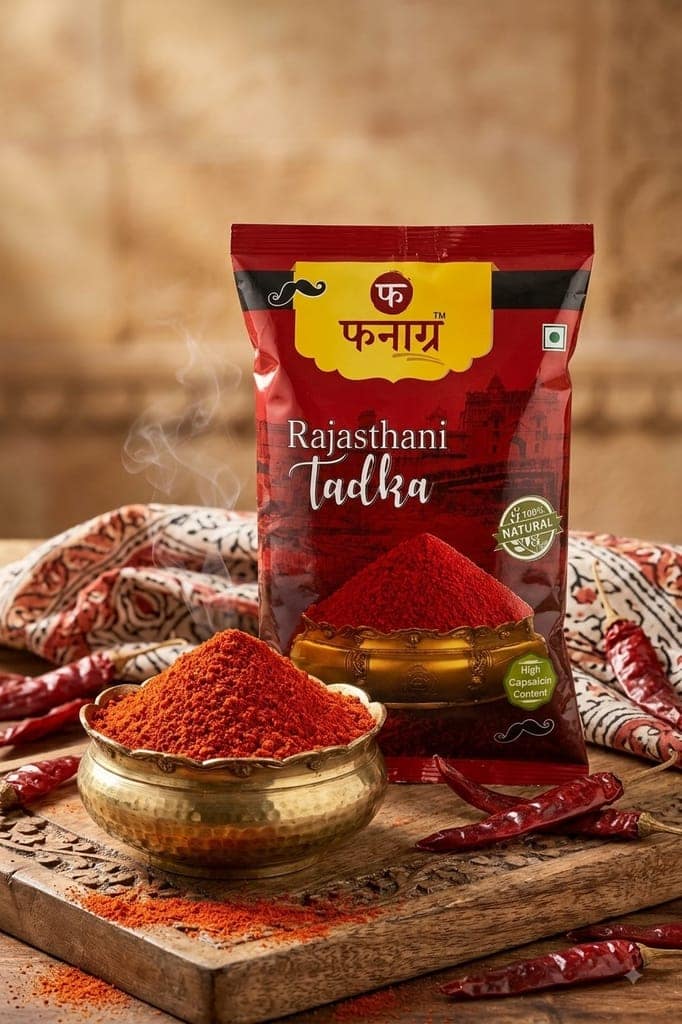RAJASTHANI TADKA RED CHILLI POWDER 500 GM I PREMIUM QUALITY I PERFECT OR INDIAN DISHES I 100% NATURAL view 3
