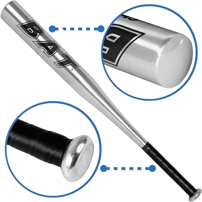 REZNOR Aluminum Alloy Thickened 32 inch Baseball Bat, Silver (Big) (pack of 2) view 2