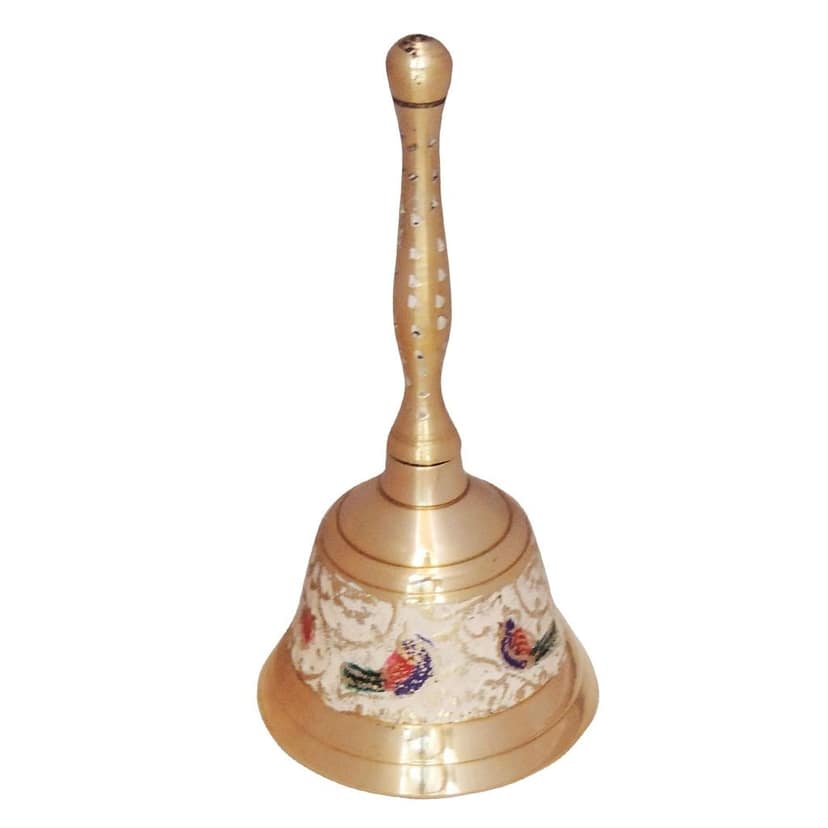 Brass Bell Handle White No. 1, Height : 5 Inch (ZMAS286 B) view 3