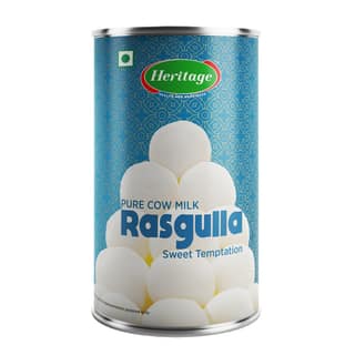 HERITAGE RASGULLA 500 Gms TIN