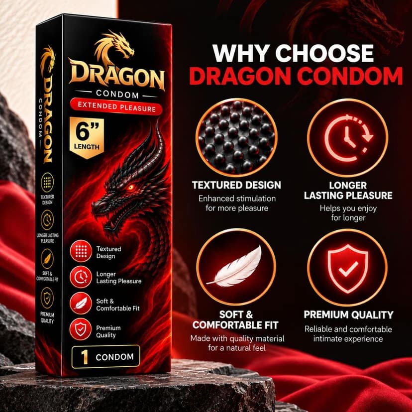 Dragon Pleasure Condom – Premium Intimate Care view 4