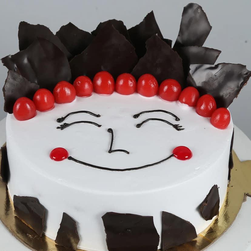 Happiness Loaded Black Forest Cake Half Kg view 4