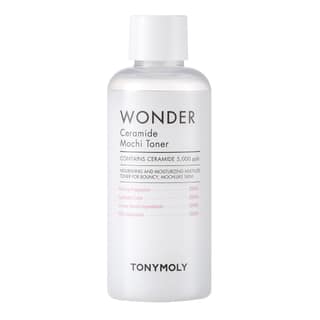 TONYMOLY Wonder Ceramide Mochi Toner Mini - Travel Size Hydrating & Barrier Repairing Milky Facial Toner with Hyaluronic Acid & Cica - K-Beauty Trial Size for Dry, Sensitive Skin - 100ml TONYMOLY Wonder Ceramide Mochi Toner Mini - Travel Size Hydrating &