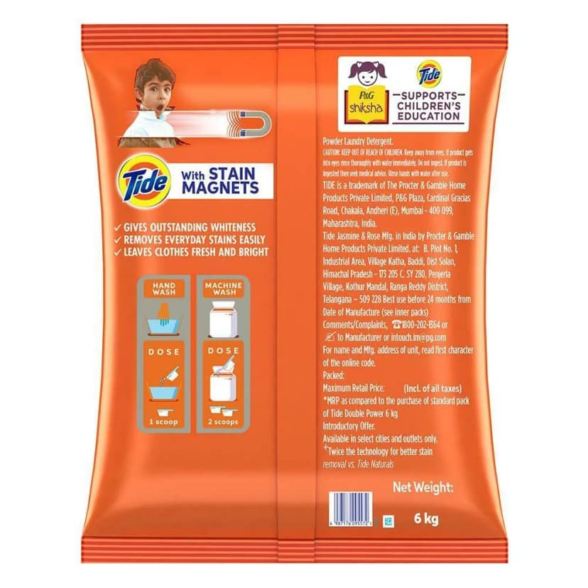 Tide With Extra Power+ Jasmine And Rose, 5Kg view 2