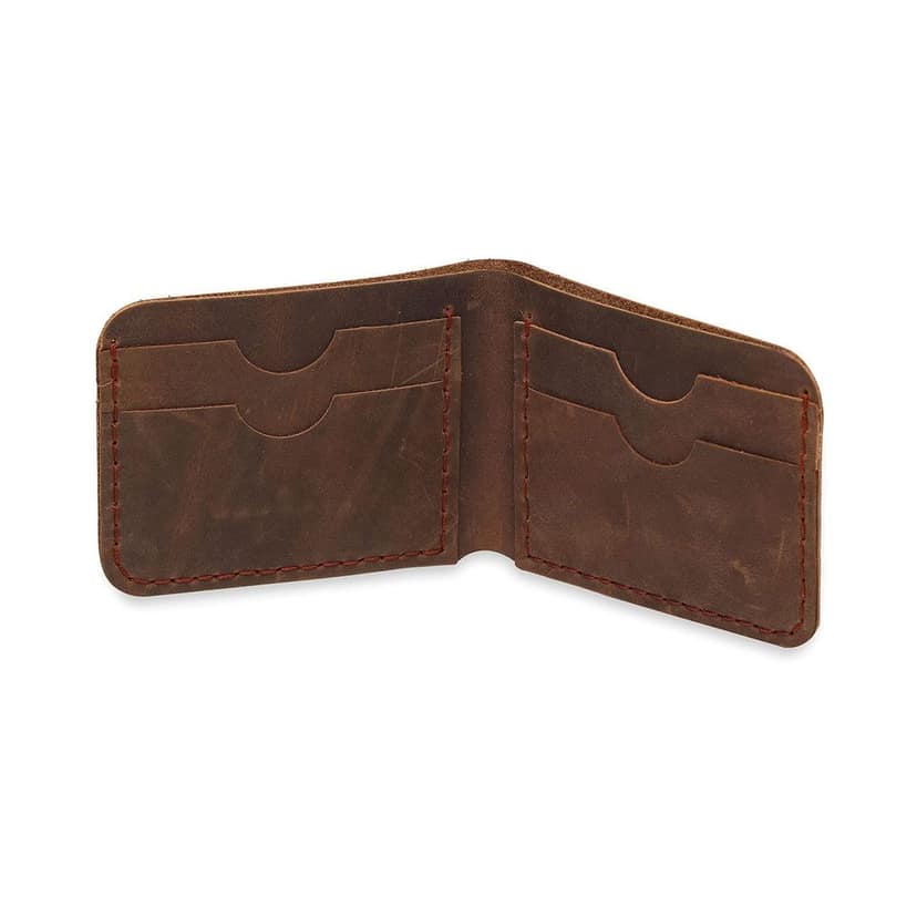 Handstitched Oilpullup DIY Wallet view 2