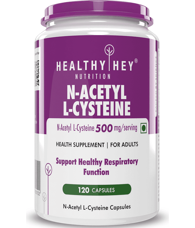 HEALTHYHEY NUTRITION N-Acetyl L-Cysteine 120 Veg. Capsules 500 mg