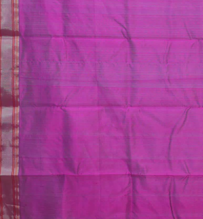 Handloom Chanderi Pattu Silk Saree view 4
