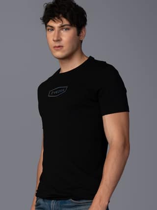 Men’s Trendy Pure Cotton European Fit Branded T-Shirt for Men Black