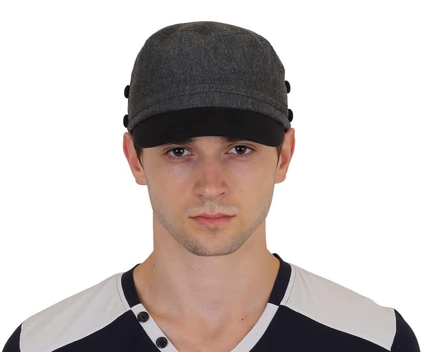Cotton Stylish Designer Short Flat Outdoor caps for Men view 3