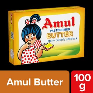 Amul Pasteurised Butter, 100 G Carton