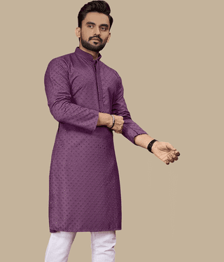 YUG ART Sea Green Cotton Men's Regular Kurta ( Pack of 1 )