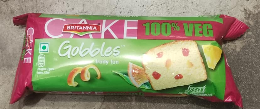 Britannia gobbles fruity Fun veg 60 g
