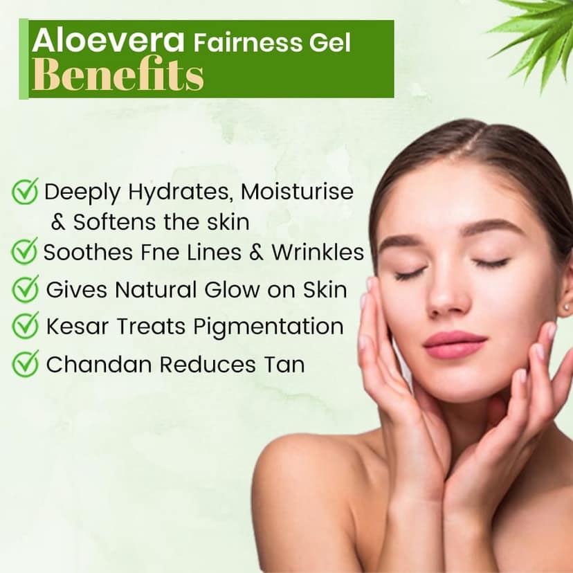 Kudos Aloevera Fairness Gel Chandan Kesar 100G view 5