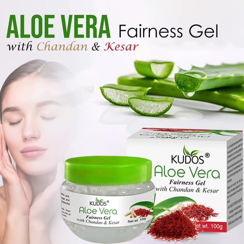 Kudos Aloevera Fairness Gel Chandan Kesar 100G view 8