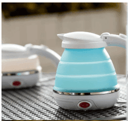 Electric Kettle - Portable for Travel, Foldable Silicone Travel Kettle, Compact and Lightweight, Ideal for Camping,Office, and Hotel Use, Quick Boil - 220V-600ML view 3