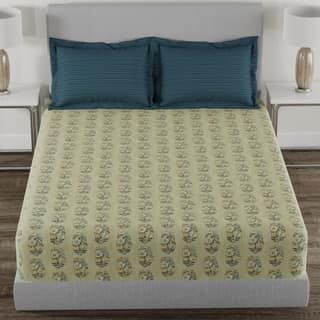 Trident Home Essential Bedsheet, 144 Thread Count, 100% Cotton, Bedsheet, Soft Finish Sheet Set