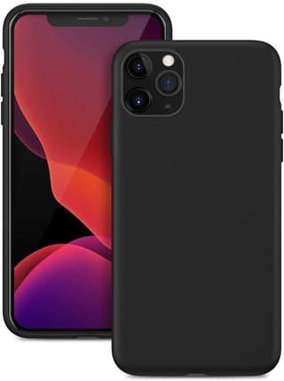 Memumi Crystalloid Series Back Cover for Apple iPhone 11 Pro Max Shockproof - Black (6.5")