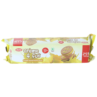 Dukes Creme 4 Fun Sandwich Biscuits - Pineapple, 150 g Pouch