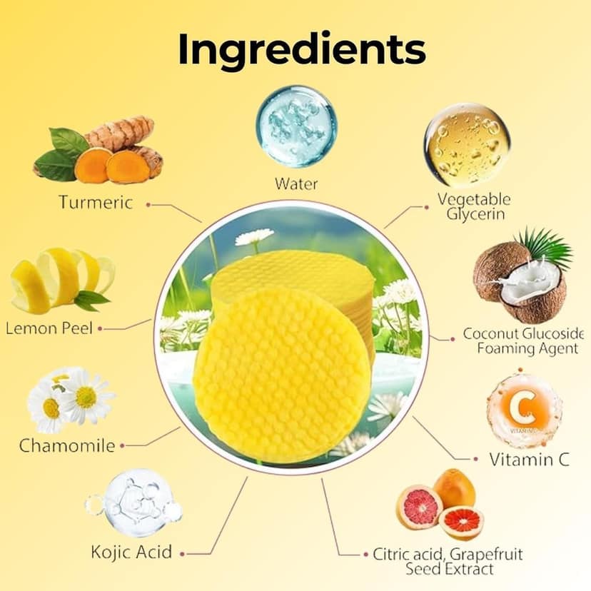 Kojic Acid & Turmeric Cleansing Pads – Skin Brightening & Acne Control 60PCS view 7