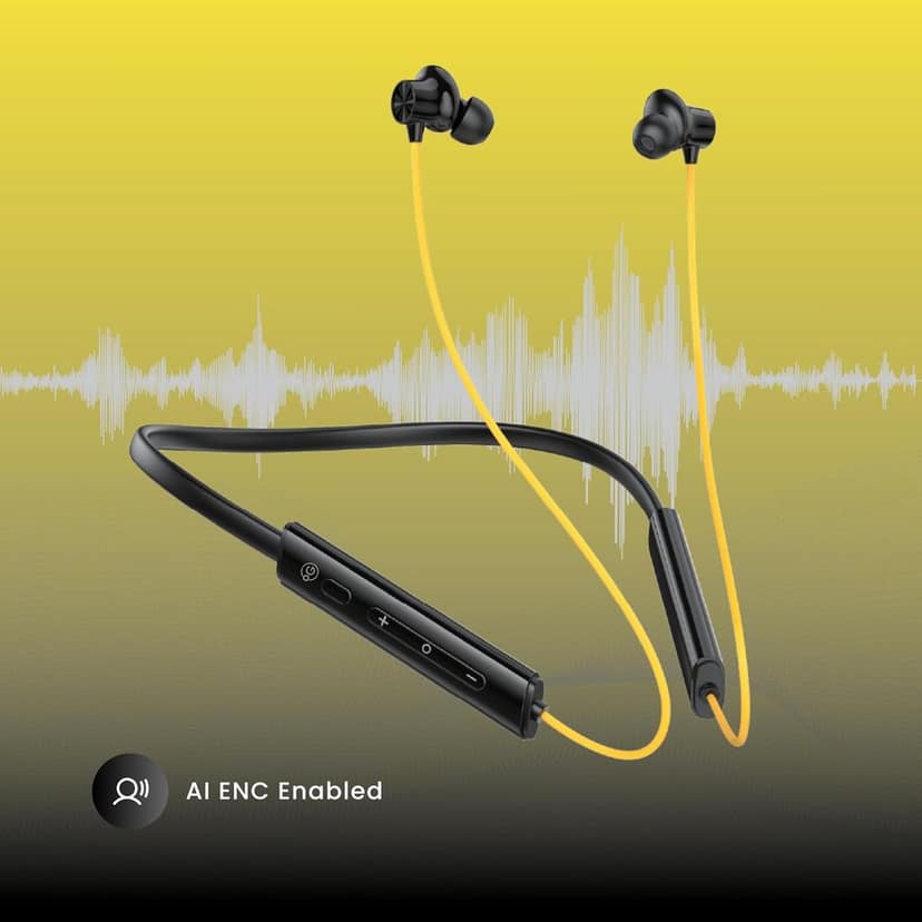 OOGE Tune 21 Wireless Neckband – Bluetooth 5.3, 40 Hours Playtime, Type-C Fast Charging, AI ENC Noise Cancellation, Magnetic Earbuds, IPX3 Water Resistant, 1500-Hour Standb view 9