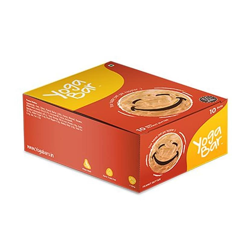 Yoga Bar All Natural Snack Bar - Peanut Butter, 400 G (Pack Of 10) view 2