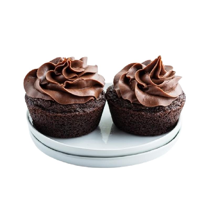 Dark Chocolate Cupcake (2 Pcs)