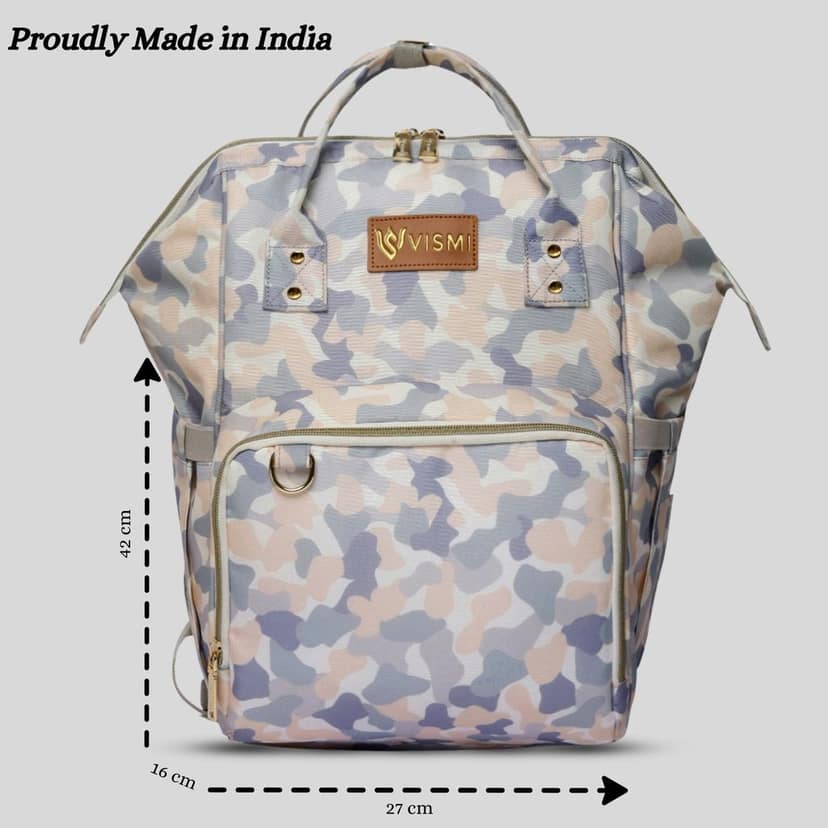 VISMIINTREND Diaper Backpack for Mother | Water Resistant | Anti Theft | Maternity Travel Backpack | Baby Shower Gift for | Girl | Boy view 4