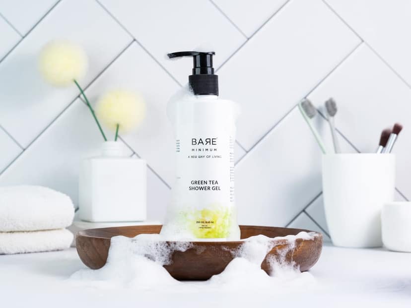 Bare Minimum | Natural Body Wash | With Extracts Of Green Tea, Honey | Sulfate Free Body Wash | No Parabens Body Wash | Organic Body Wash | Body Wash For Women & Men | Chemical Free Shower Gel | 250 ML view 3