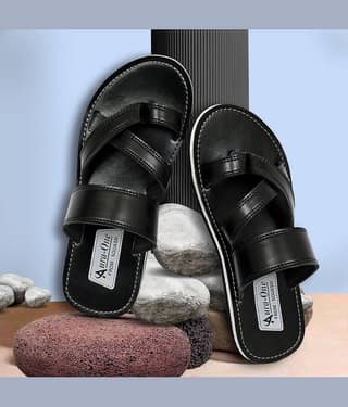 Squash Black Men's Thong Flip Flop