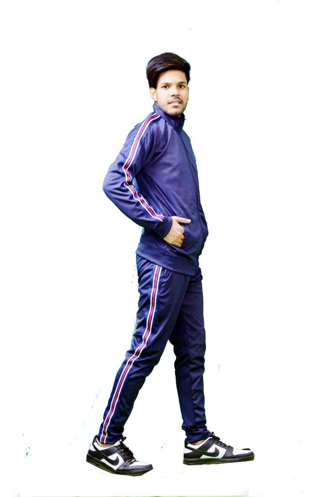 NVA Men's Gym, Yoga, Sports, Running Active Wear Regular Fit Color Block Tracksuit Set With Zipper Pockets view 4