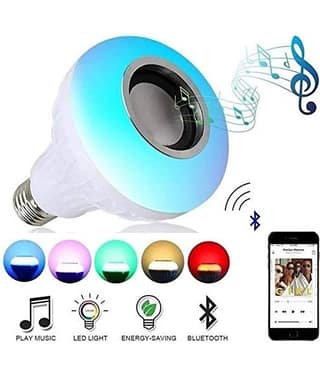 LED Light Bulb, Smart 12W E27 LED Bluetooth 3.0 Speaker Music Bulb