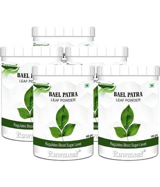 rawmest Bael Patra Leaf Powder 500 gm Multivitamins Powder Pack of 5