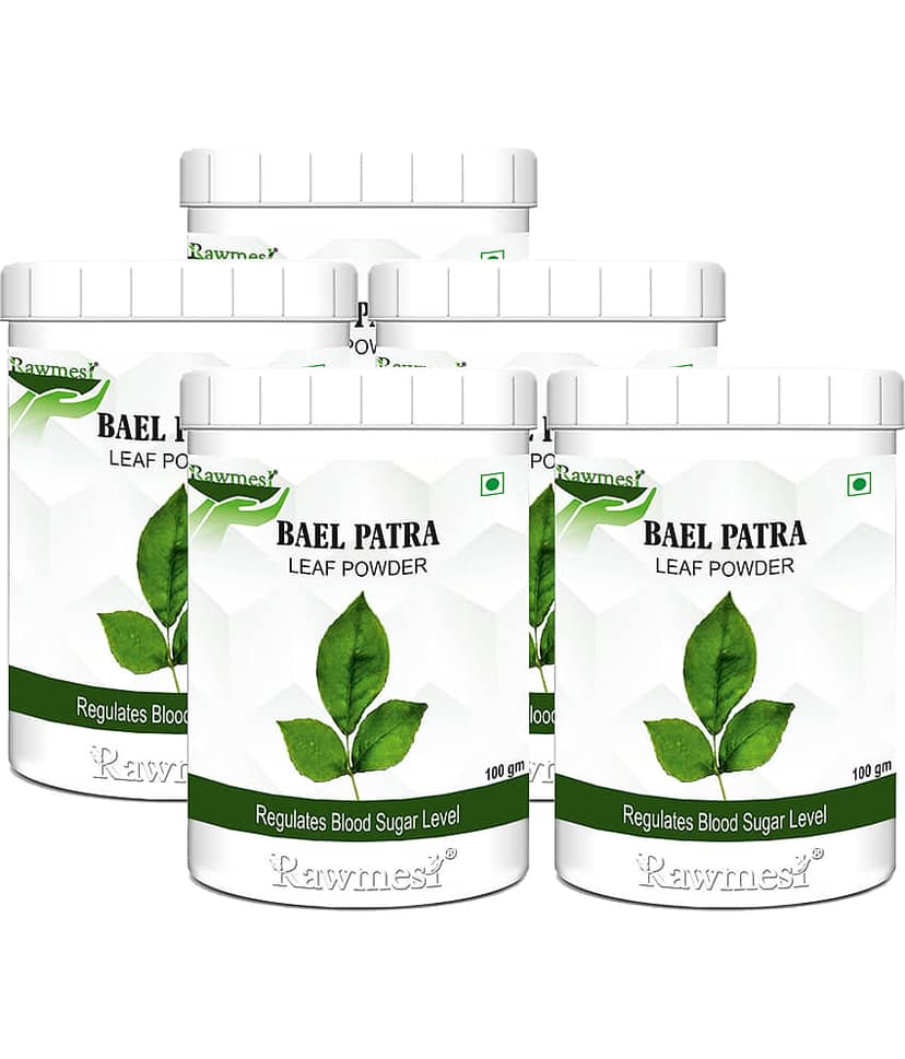 rawmest Bael Patra Leaf Powder 500 gm Multivitamins Powder Pack of 5