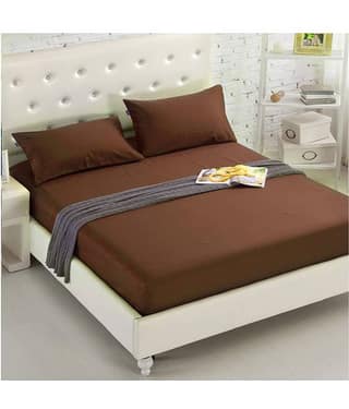 House Of Quirk Polyester Queen Bed Sheet with Two Pillow Covers ( 200 cm x 180 cm )