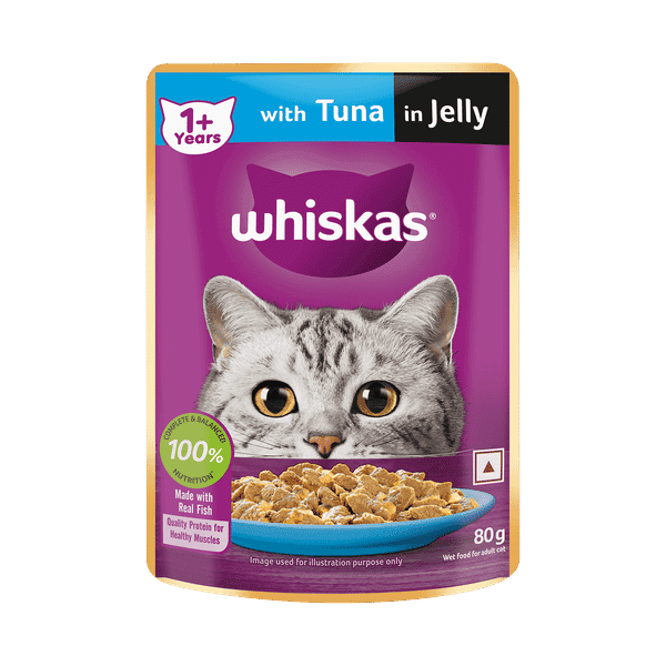 Whiskas Wet Cat Food - Adult, 1+ year, Tuna In Jelly, view 2