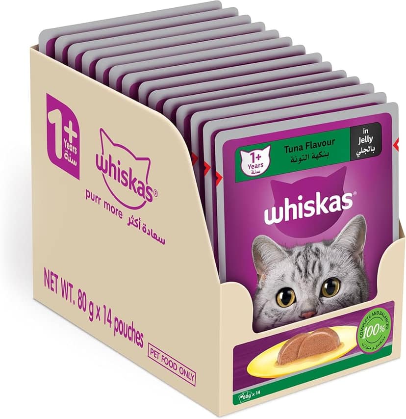 Whiskas Wet Cat Food - Adult, 1+ year, Tuna In Jelly, view 5
