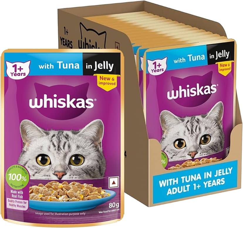 Whiskas Wet Cat Food - Adult, 1+ year, Tuna In Jelly, view 7