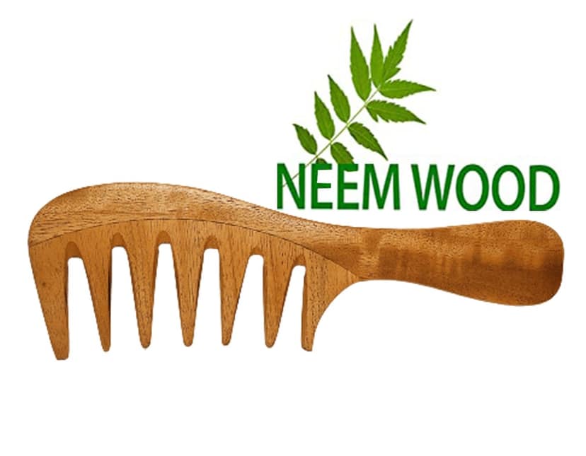 Wooden Comb for Women & Men Hair Growth AntiDandruff Detangle Frizz & Curly Hair Pack of 4 view 2