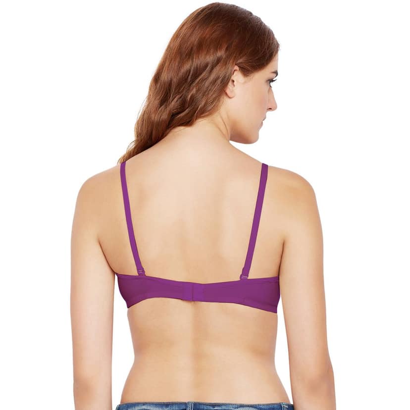 Bodycare Women Cotton Spandex Full Coverage Padded Pushup Bra Bra 6566-WINE view 3