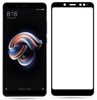 PLUGTECH Advanced Tempered Glass With Anti-Explosion 9H Hardness Edge-To-Edge Coverage Screen Guard for REDMI NOTE 5PRO 9H BLK