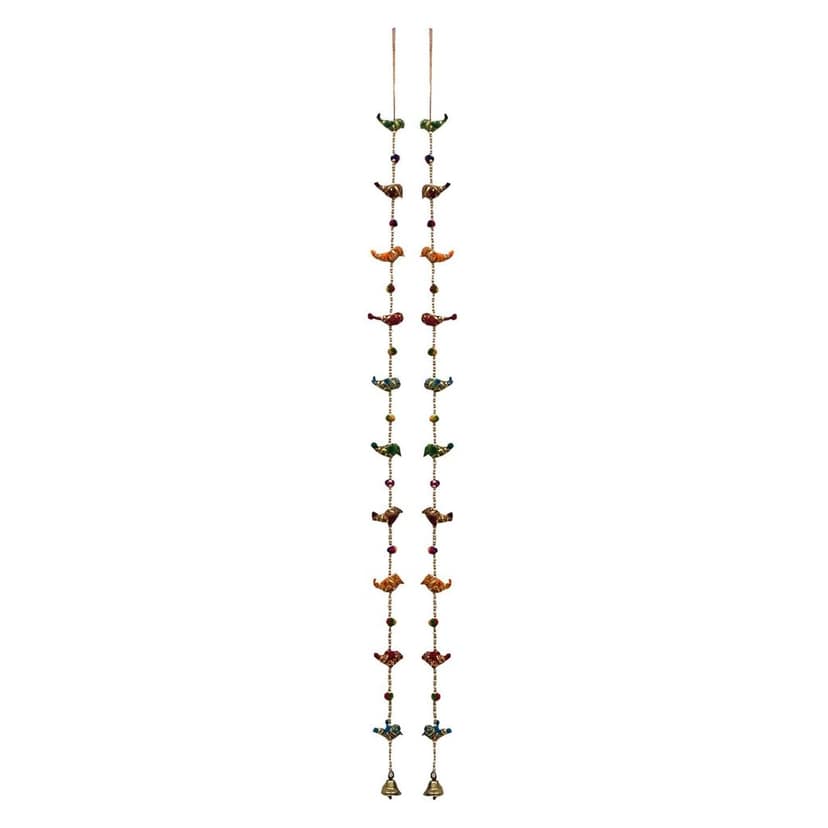 Garvi Gurjari Cotton Stuffed Handmade Deocrative Door Hanging (GGCPMWH02) - Set of 2