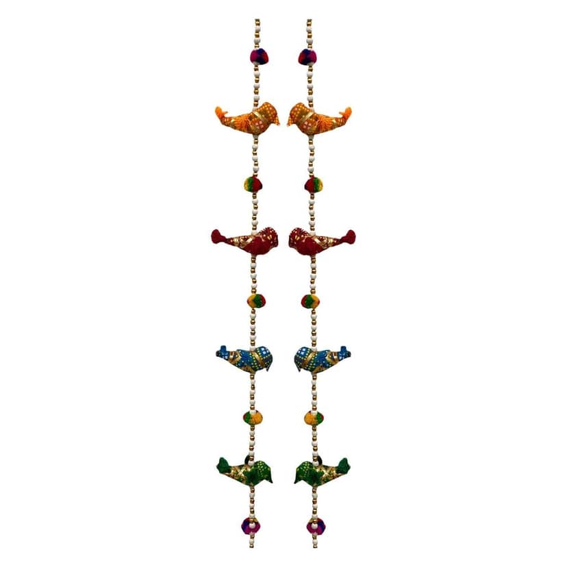 Garvi Gurjari Cotton Stuffed Handmade Deocrative Door Hanging (GGCPMWH02) - Set of 2 view 2