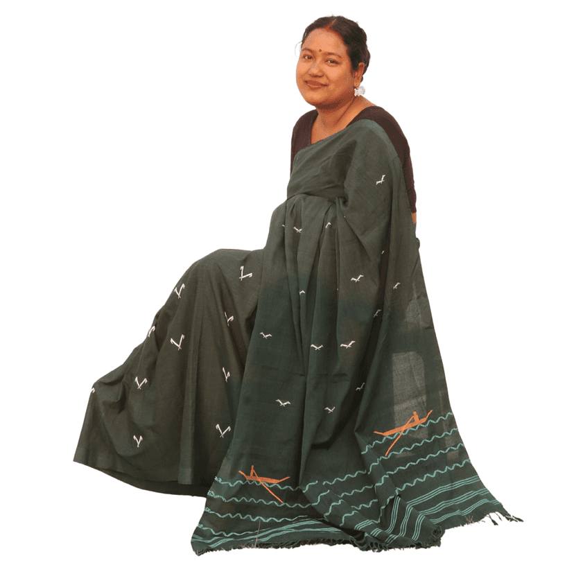 Saree - Boat design