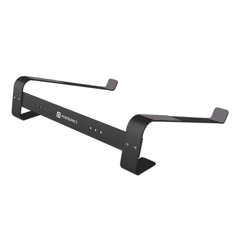 Portronics My Buddy K4, Adjustable & Foldable Laptop Stand - Black