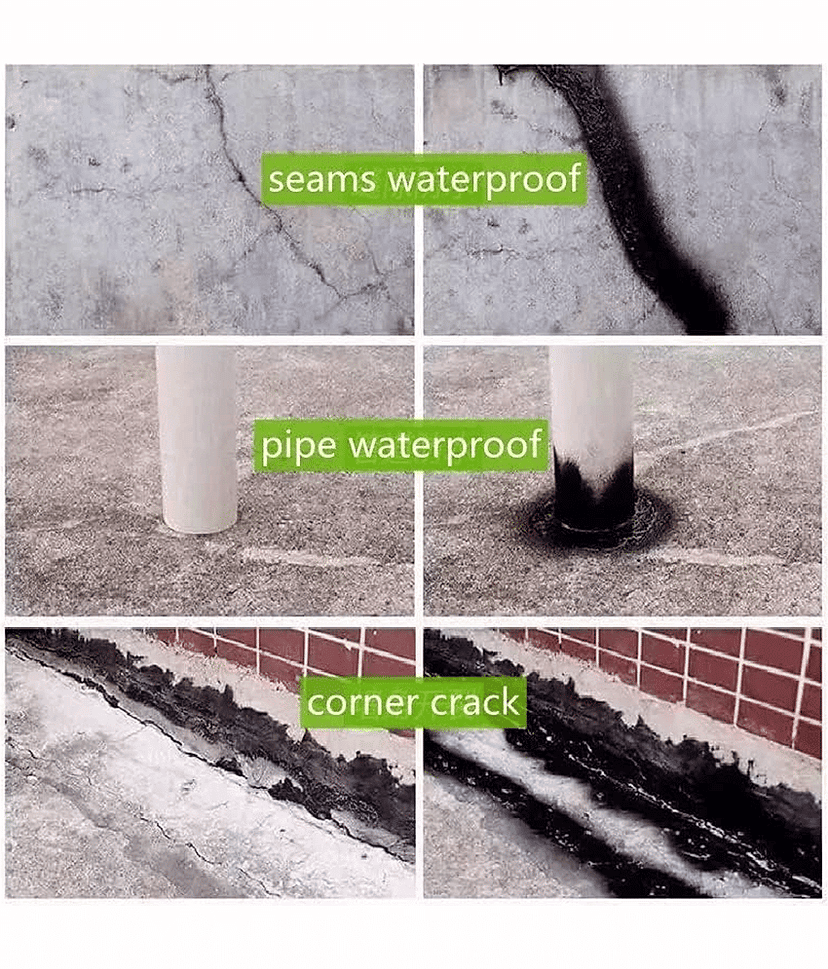Leak Proof Sealer Spray Leakage Repair Waterproof Spray for Leakage Roof Waterproof Sealant Spray Rubber Paint for Waterproofing Spray Water Leakage Spray Paint Waterproof Leak Filler (Black, 450ml) view 2