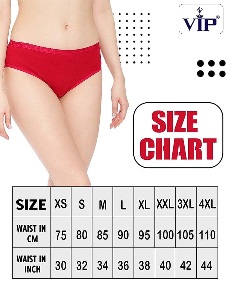 VIP Womens Assorted Hipster Panties Pack of 6 view 4