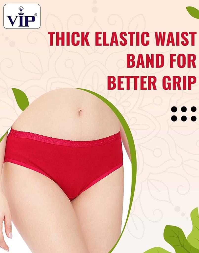 VIP Womens Assorted Hipster Panties Pack of 6 view 5