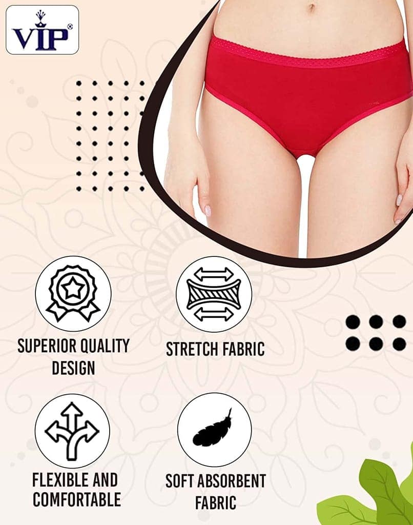 VIP Womens Assorted Hipster Panties Pack of 6 view 6