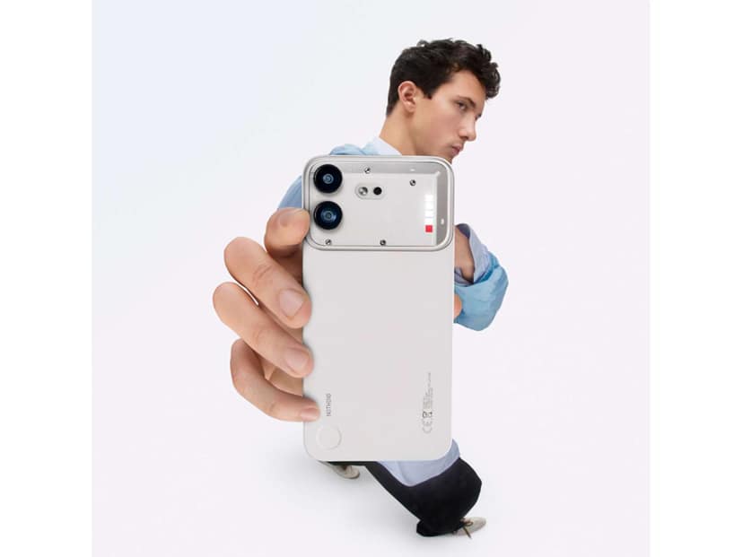Nothing 4B Smartphone 8GB RAM, 256GB Storage - White view 3