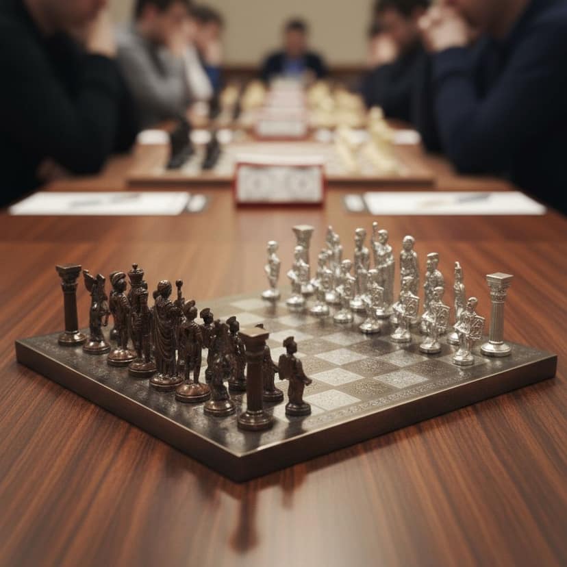 Brass Chess Silver Black Edition | Designer Board Game, Height : 1 Inch (BSMAS363 G)